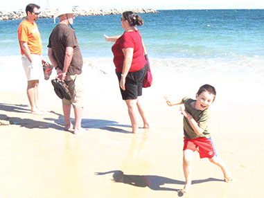 zach on the beach